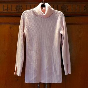 Banana Republic Light Pink M Tunic Wool Sweater